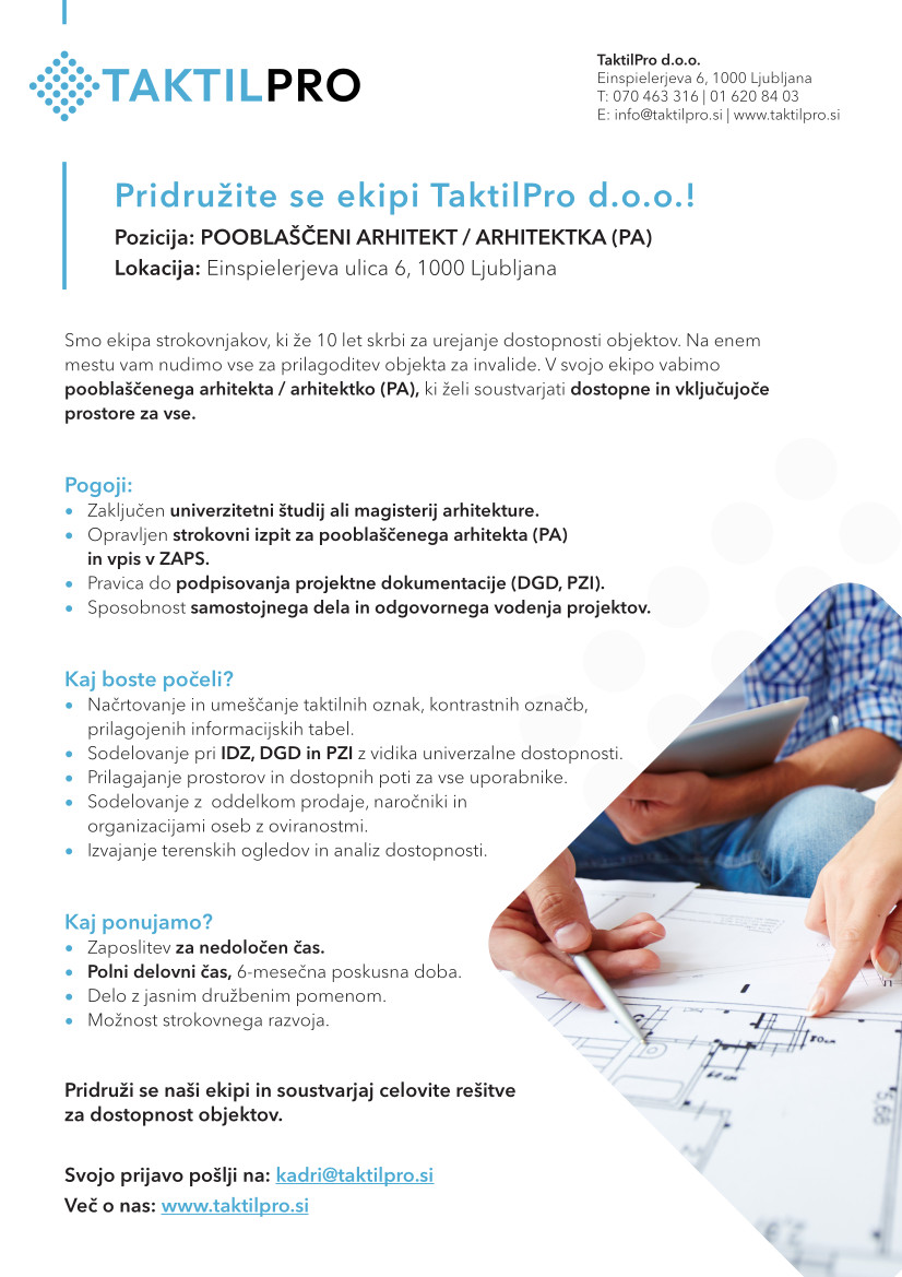 zaposlitev arhitekta