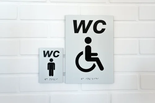 Opozorilna tablica za wc