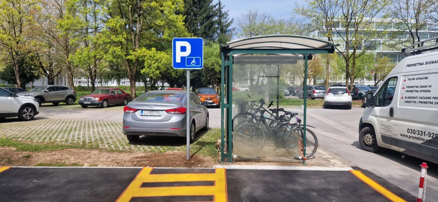Izris invalidskega parkirnega mesta